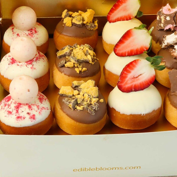 Donut and Strawberry Box Duo Fruit Gifts Celebration Box Gift Box