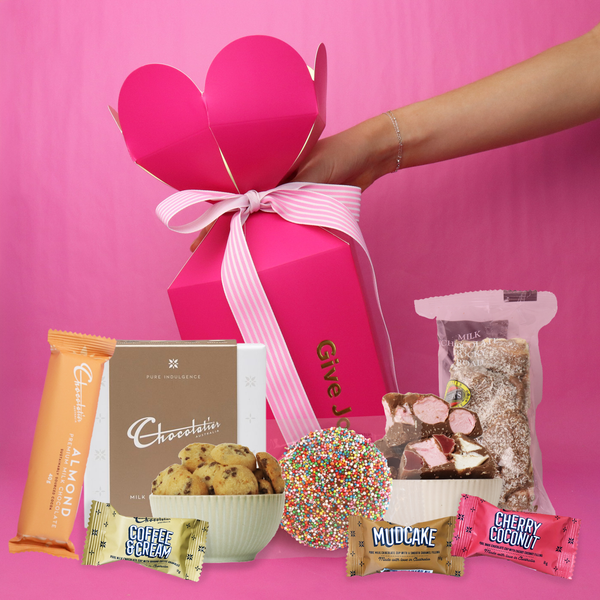 Valentine Chocolate Box - Pink | Gift Baskets | Gifts for Friends