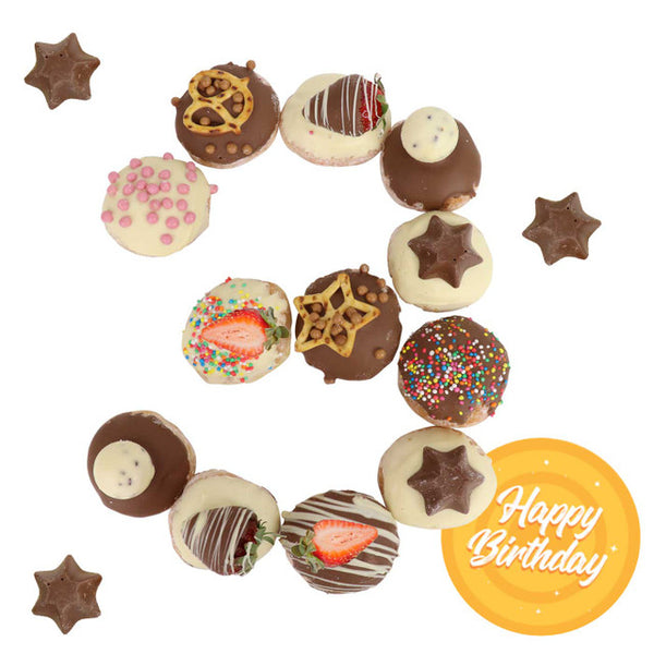 Custom Number Flavoured Donut Surprise Birthday Cake Donut Cakes