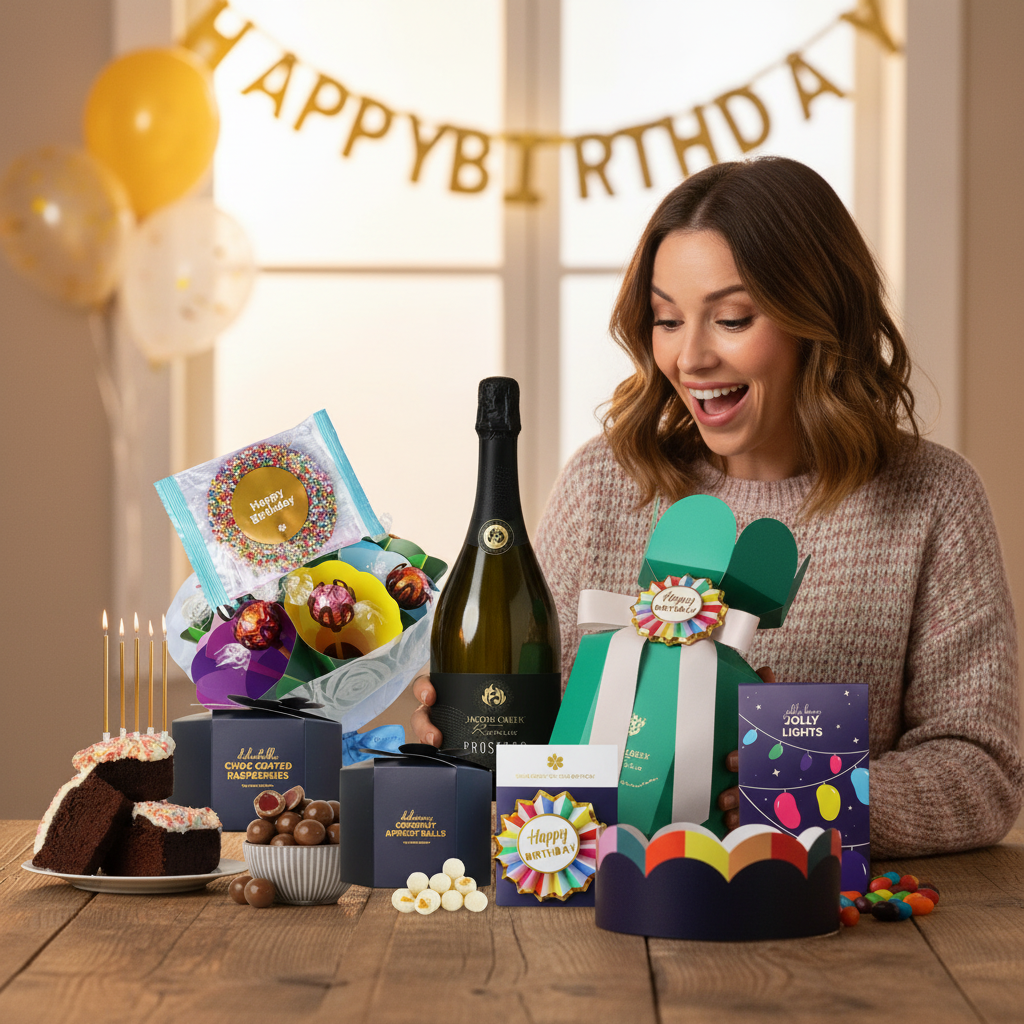Best Birthday in a Box Sparkling Gift Hamper | Gift Baskets | Gifts for ...