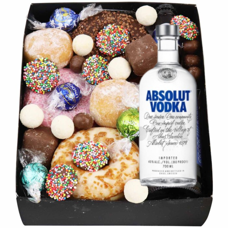 Vodka and Donut Treat Box