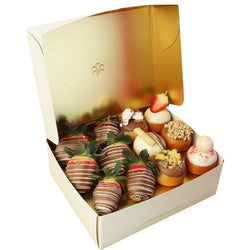 Gourmet Donut and Strawberry Gift Box