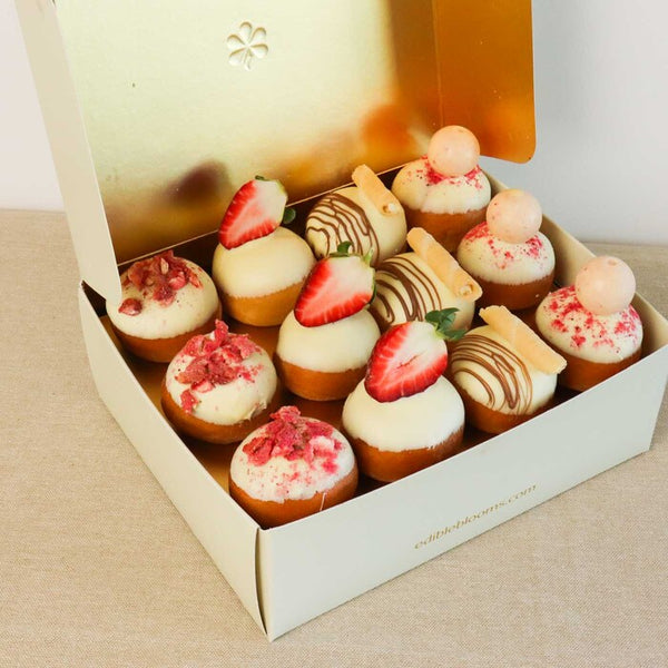 White Chocolate Donut Gift Box Donut Gifts Donut Box Edible