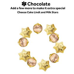 Cheesecake Lindt Balls and Gold Stars (Extra)