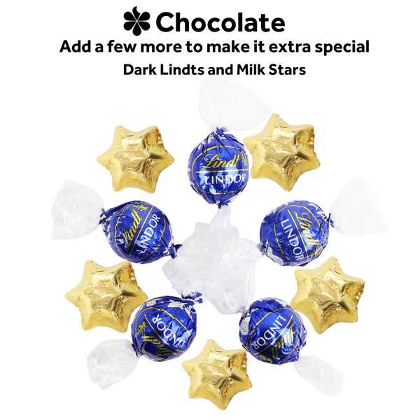 Dark Lindt Balls and Gold Stars