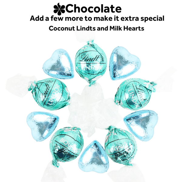 Coconut Lindt Balls and Blue Hearts (Extra)