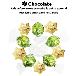 Pistachio Lindt Balls and Gold Stars (Extra)