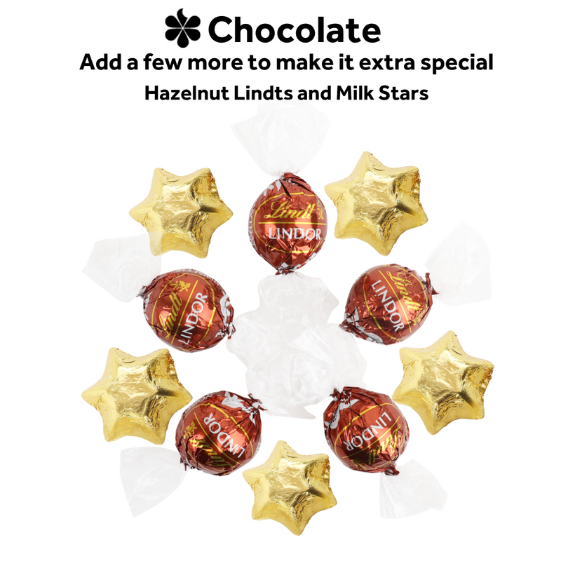 Hazelnut Lindt Balls and Milk Gold Stars (Extra)