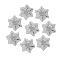 8 Silver Belgian Chocolate Stars (Extra)