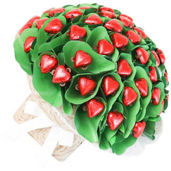 Luxury Red Hearts Flower Bouquet