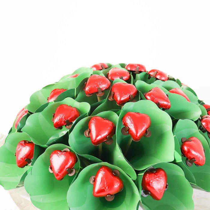 Red Hearts Flower Bouquet
