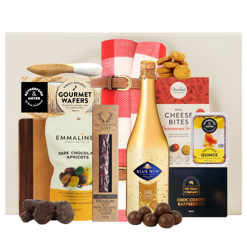 Everything but the Cheese Luxury Hamper with bubbles