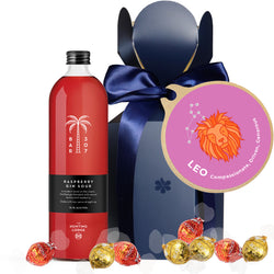 Leo Zodiac Raspberry Gin Bloom Gift Box